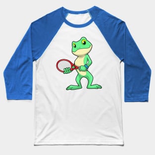 Frog at Tennis with Tennis racket Baseball T-Shirt